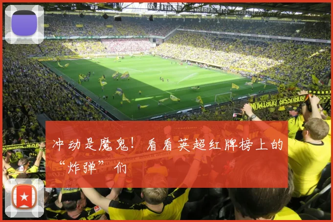 冲动是魔鬼！看看英超红牌榜上的“炸弹”们